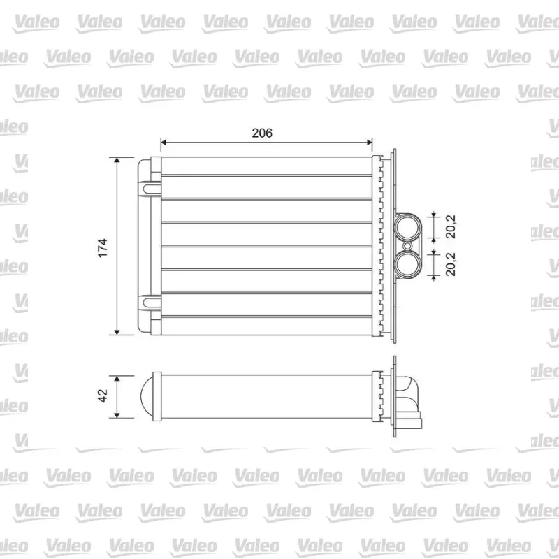 Opel Vectra 1.8 i 16V Kalorifer Radyatörü – VALEO 812118