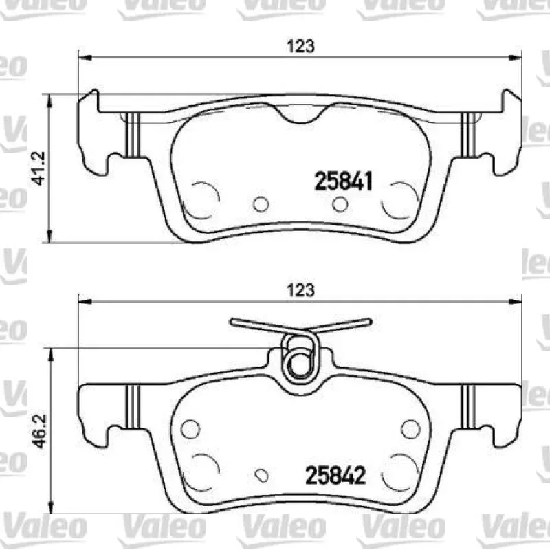Fren Disk Balata Arka VALEO 670161 – Peugeot / Citroen