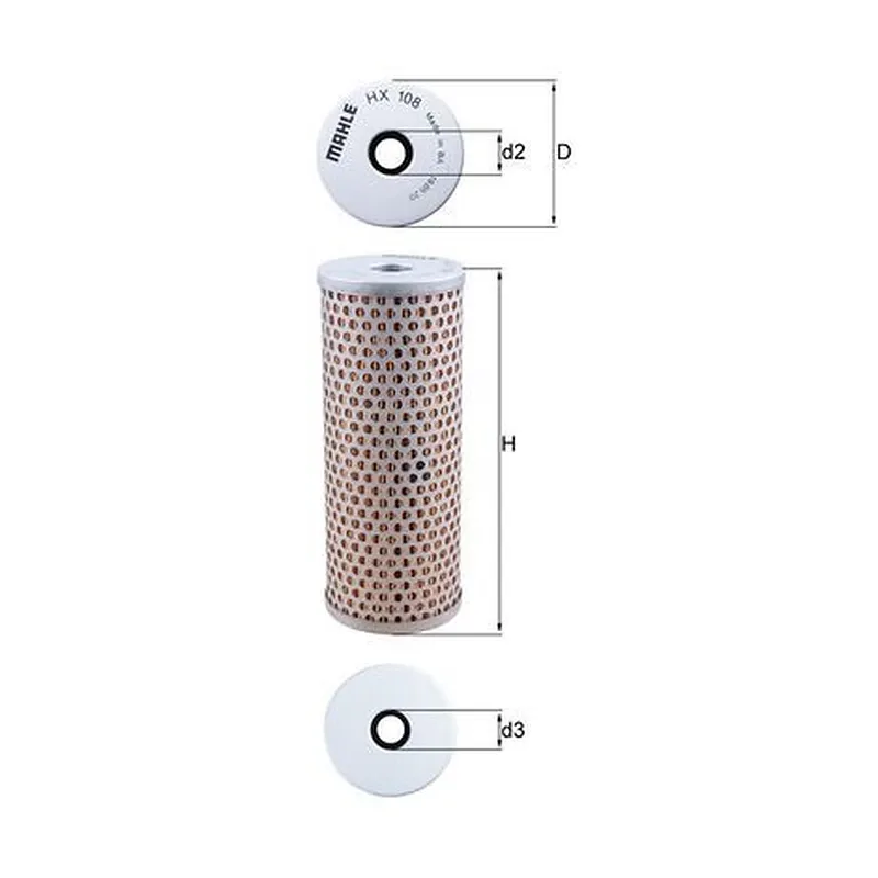 Direksiyon Hidrolik Filtresi MAHLE HX 108 – MAN / Mercedes-Benz / Volvo