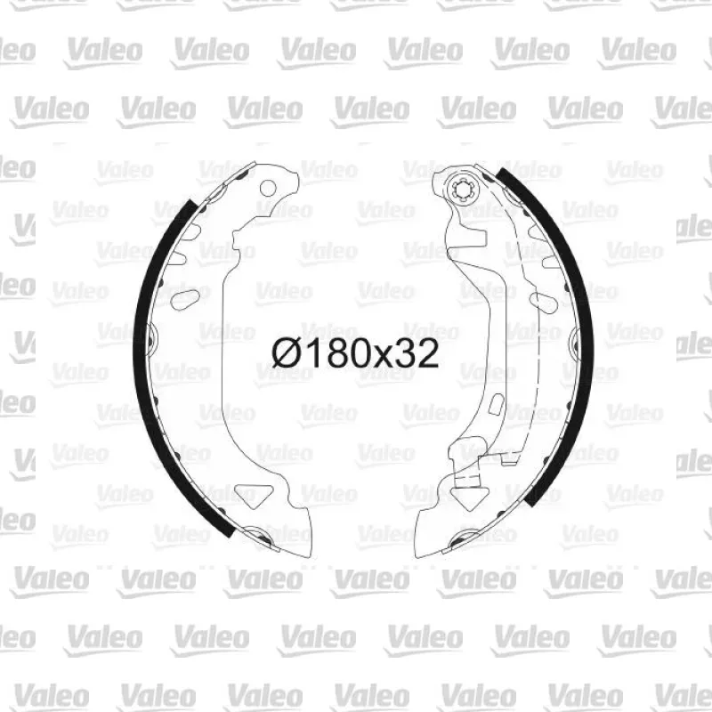 Fren Pabuçlu Balata Arka VALEO 562061 – Fiat Punto