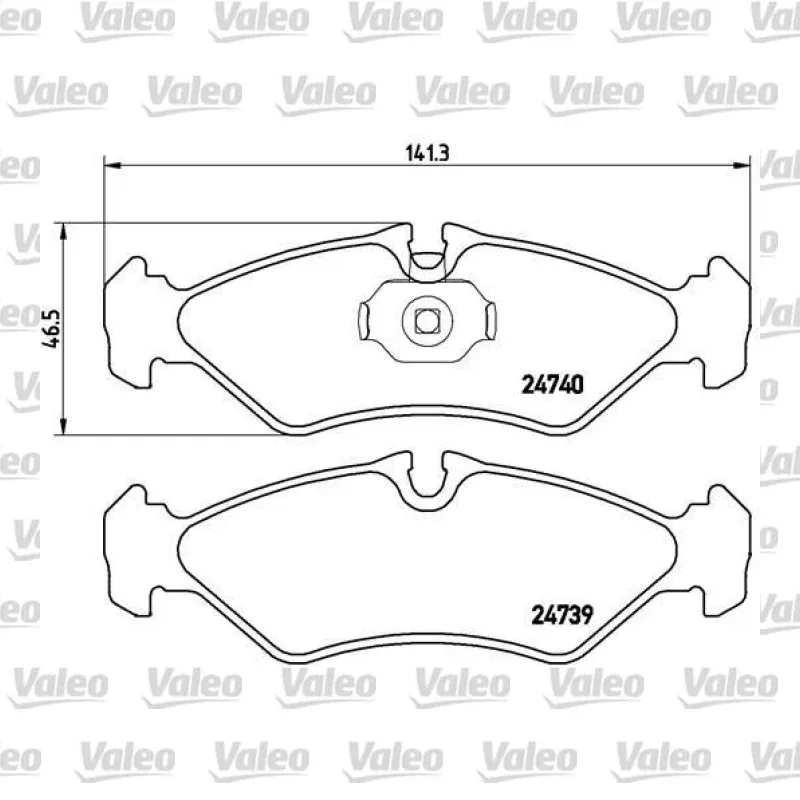 Fren Disk Balata Arka VALEO 670186 – Mercedes-Benz Sprinter