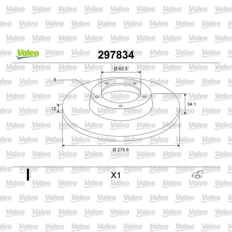 Fren Disk Ayna Arka Sağ ve Sol VALEO 297834 – Ford Mondeo