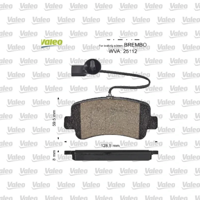 Fren Disk Balata Arka VALEO 872112 – Renault Master 2.3 dCi / Elektrik