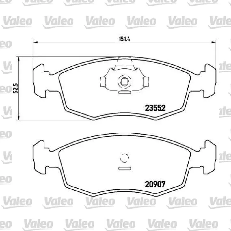 Fren Disk Balata Ön VALEO 670330 – Fiat Punto