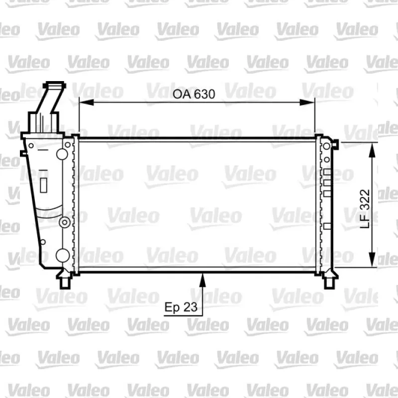 Fiat Punto 1.2 16V Su Radyatörü – VALEO 734221