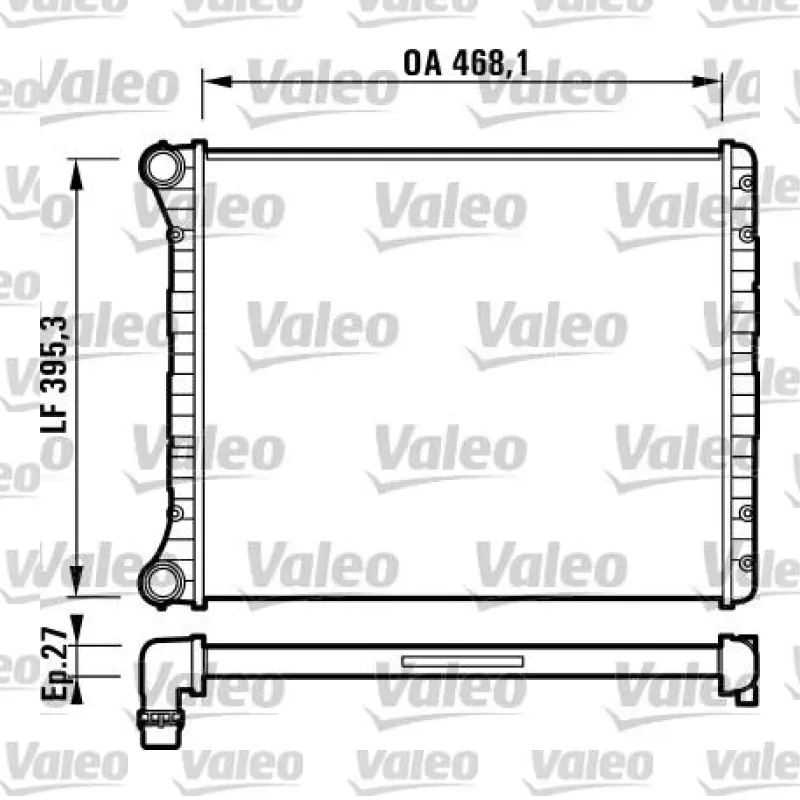 Su Radyatörü VALEO 732785 – Audi A2