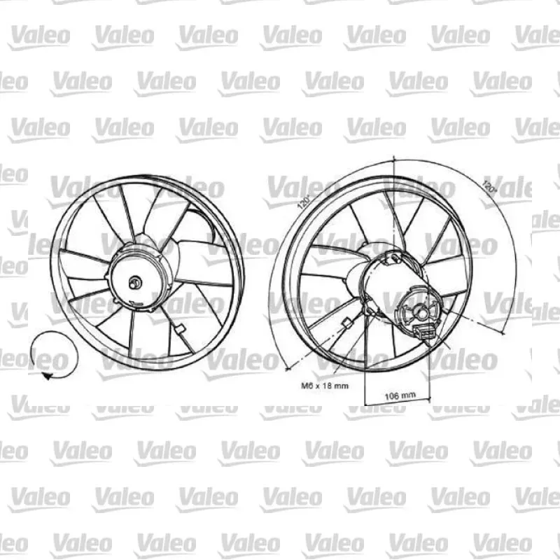 Radyatör Fan ve Motoru VALEO 698370 – Volkswagen Golf