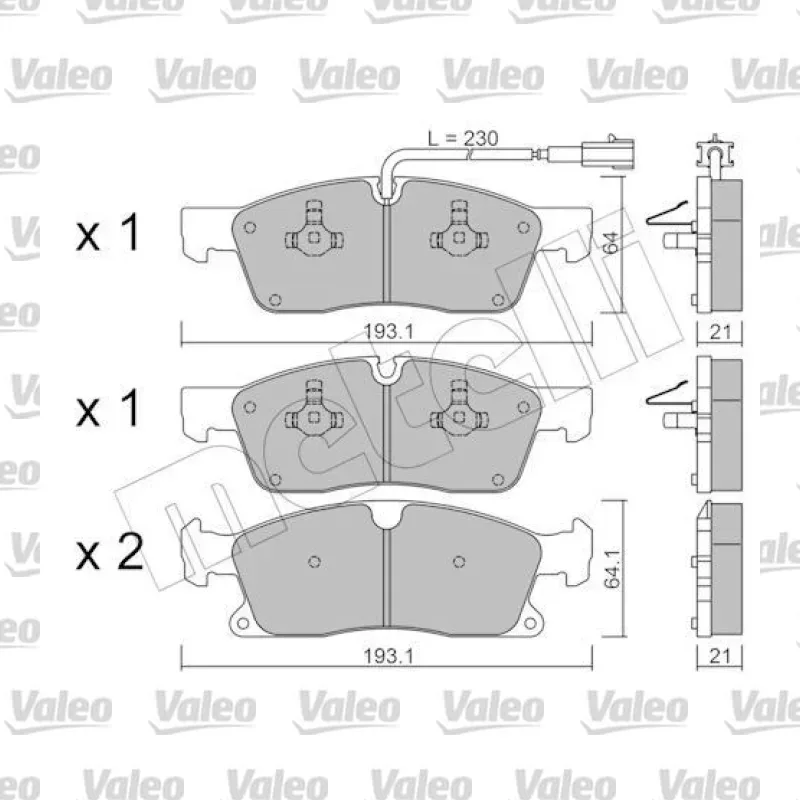 Fren Disk Balata Ön VALEO 670981 – Jeep Grand Cherokee