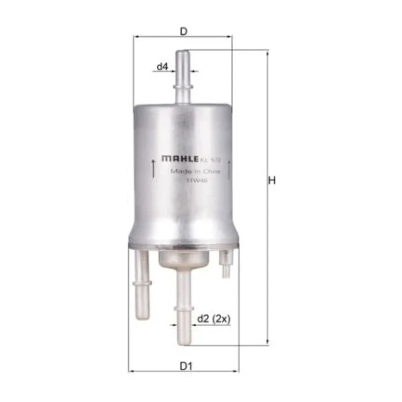 Yakıt Filtresi MAHLE KL 572 – AUDI / SEAT / SKODA