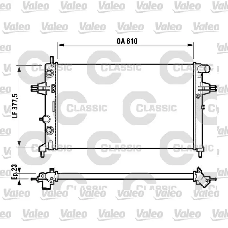 Hyundai Accent 1.5 CRDi Su Radyatörü – VALEO 232549