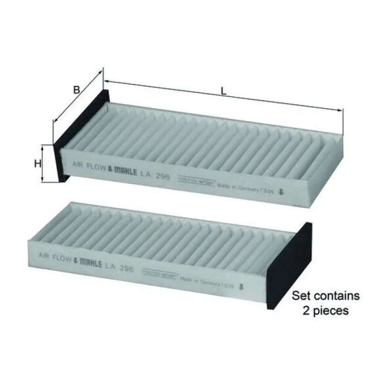 Polen Filtresi MAHLE LA 296/S – MITSUBISHI CARISMA / COLT / L200