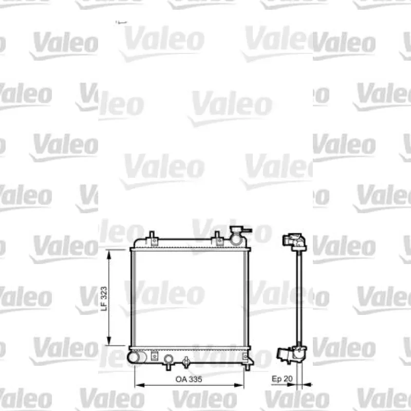 Su Radyatörü VALEO 734266 – Hyundai Accent
