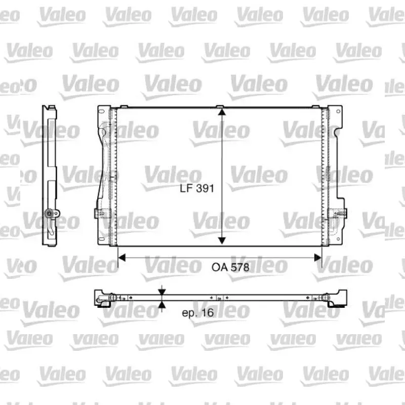 Klima Radyatörü VALEO 817675 – Volvo V70 / S70