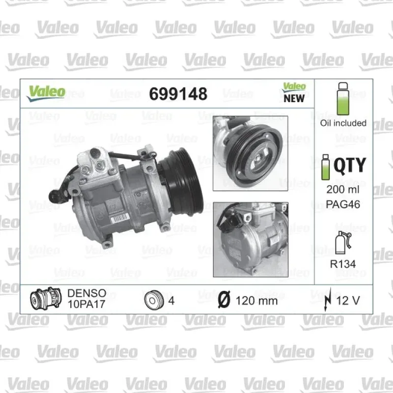 Klima Kompresörü VALEO 699148 – BMW / Land Rover