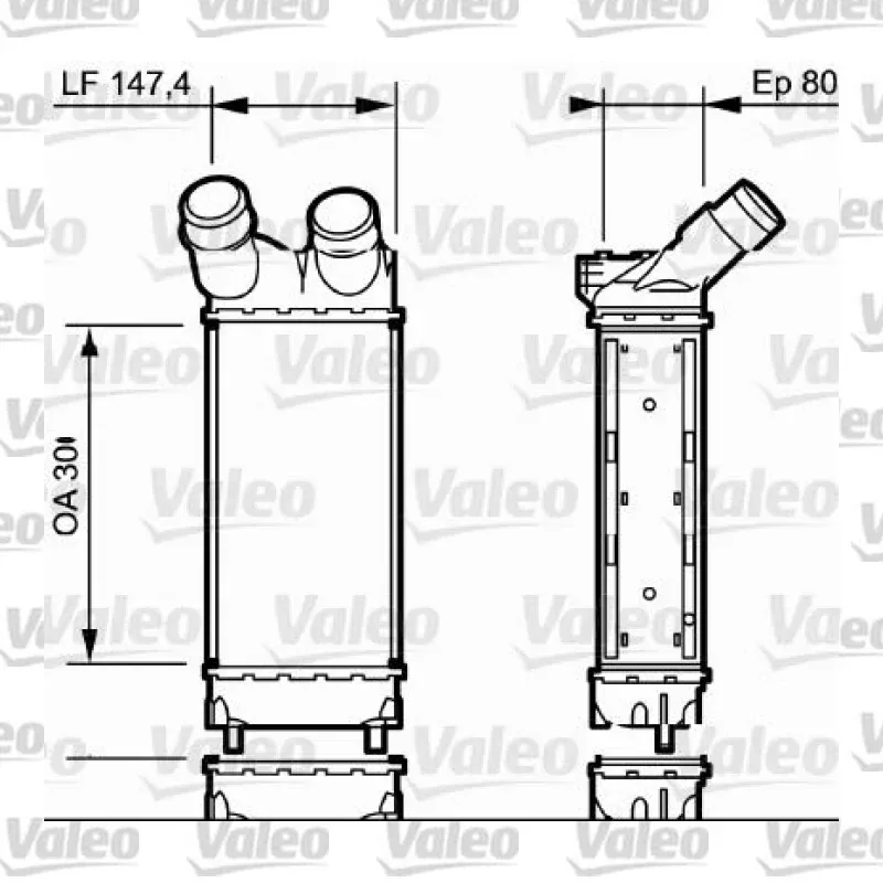 Turbo Radyatörü VALEO 818866 – Peugeot / Citroen