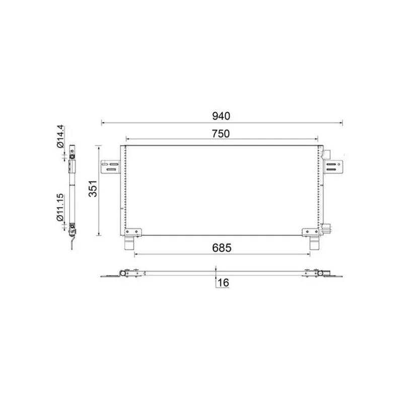 Klima Kondenseri MAHLE AC 282 000S – MAN TGS / TGX