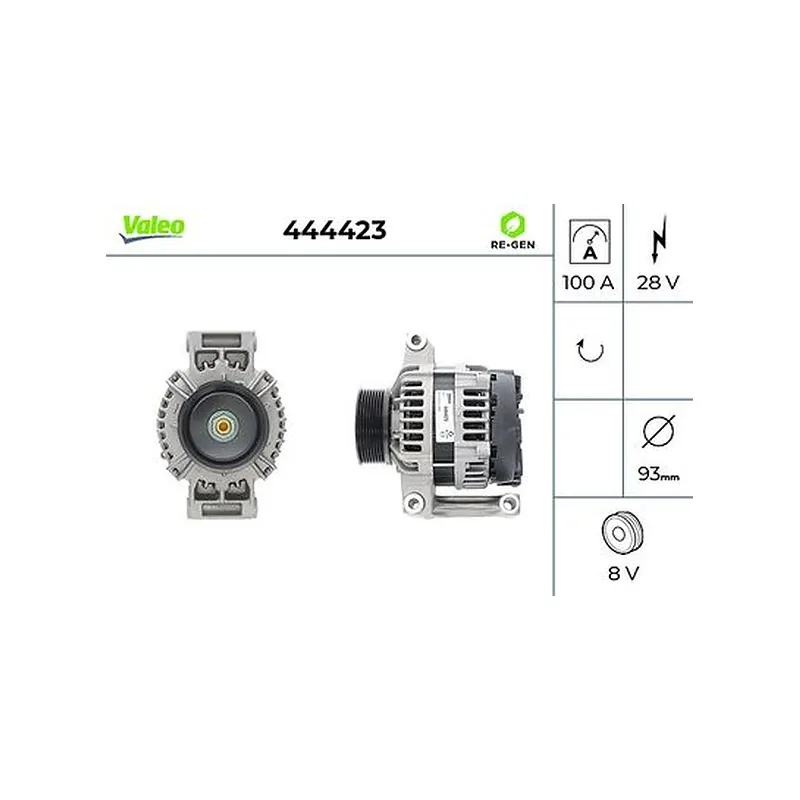 Alternatör VALEO 444423 – Mercedes-Benz ACTROS