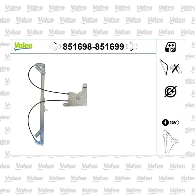 Cam Krikosu Ön Sol VALEO 851698 – Renault Master 2.3 dCi / Elektrik