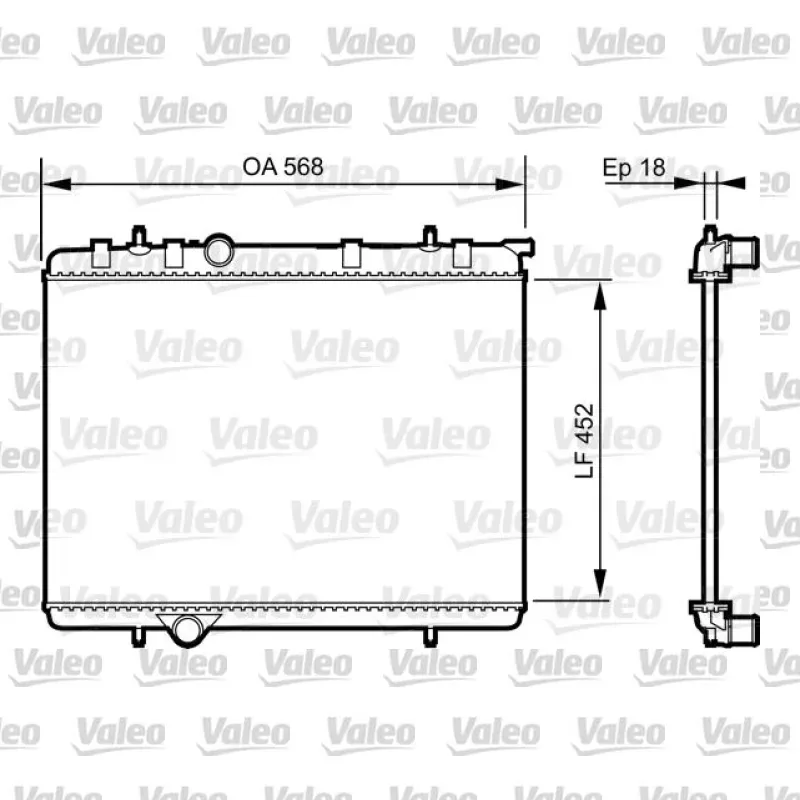 Su Radyatörü VALEO 735090 – Peugeot / Citroen
