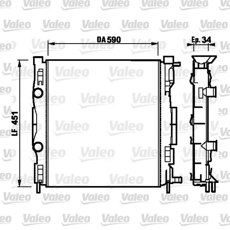 Su Radyatörü VALEO 732874 – Ford Focus
