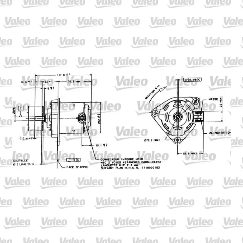 Renault Twingo 1.2 Radyatör Fan ve Motoru – VALEO 698015