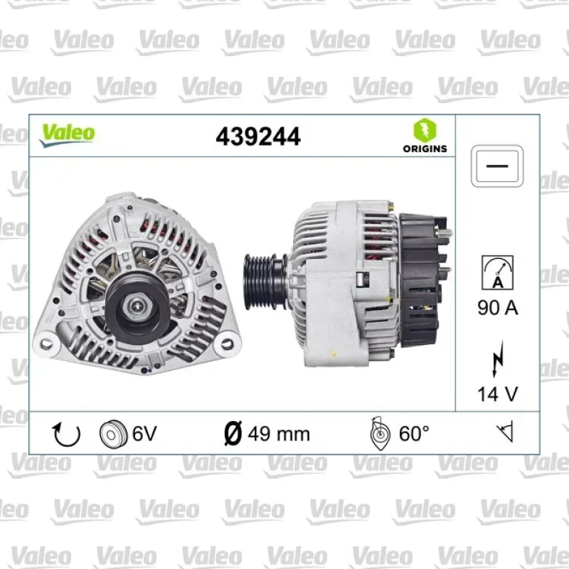 Alternatör VALEO 439244 – Mercedes-Benz C 200