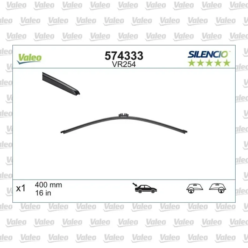 Silecek Süpürgesi Arka Muz Tip 400 mm - 16 inç VALEO 574333 – Citroen / Opel