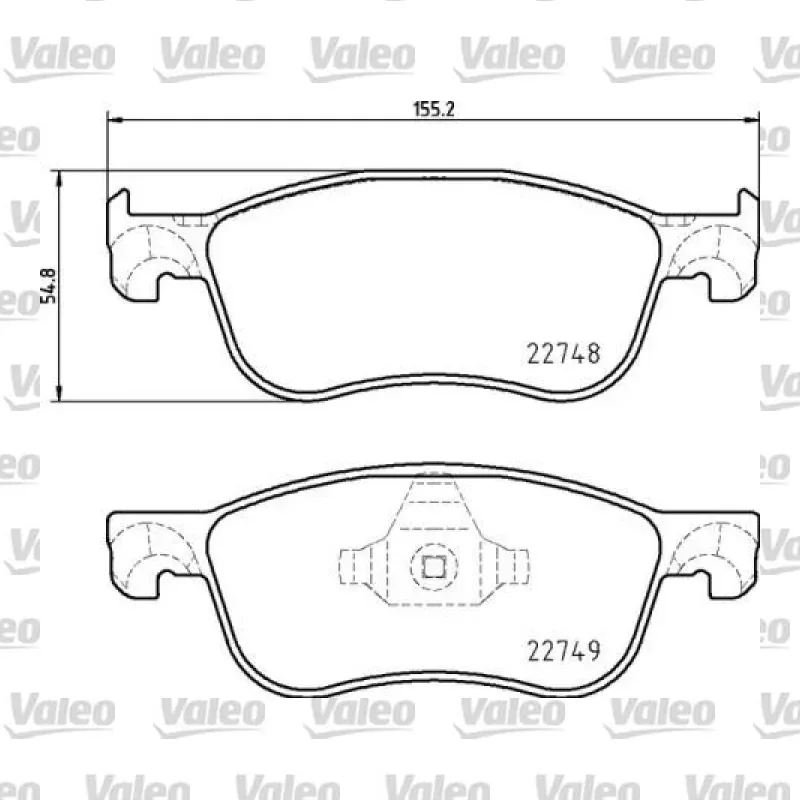 Fren Disk Balata Ön VALEO 670198 – Ford Fiesta