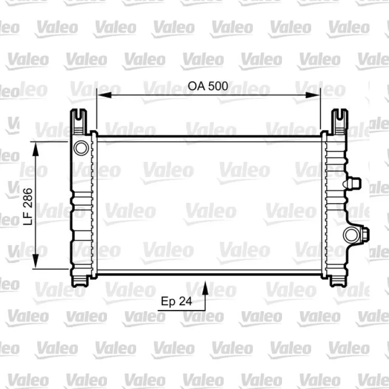 Su Radyatörü VALEO 731299 – Ford Fiesta 1.6 i 16V / 1.8 16V