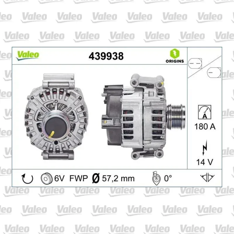Alternatör VALEO 439938 – Audi A6 / A7