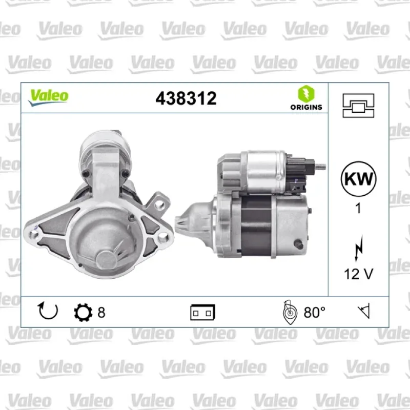Citroën C1 1.0 VTi Marş Dinamosu – VALEO 438312