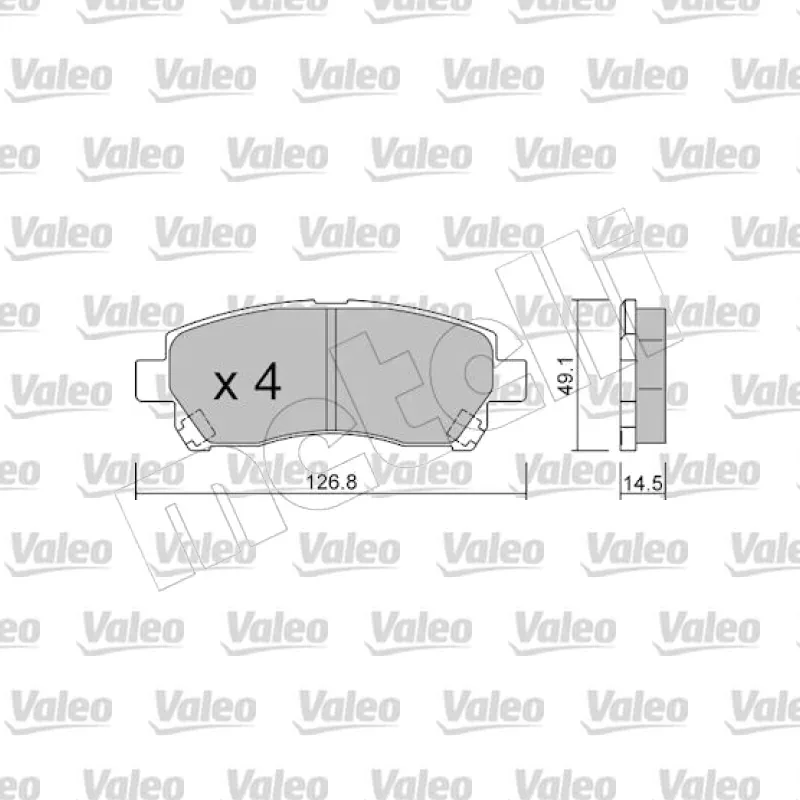 Mitsubishi Colt 1.8 16V Ön Fren Balatası – VALEO 671162