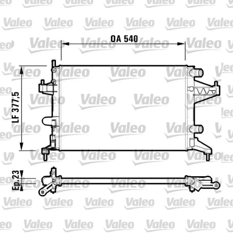 Su Radyatörü VALEO 732825 – Opel Corsa / Combo