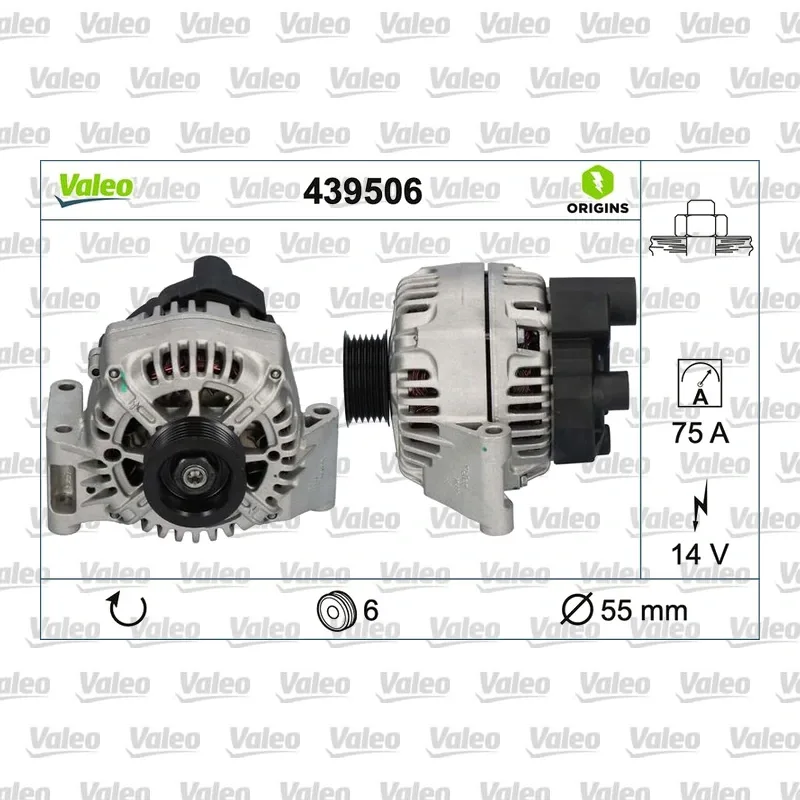 Alternatör VALEO 439506 – Fiat Punto