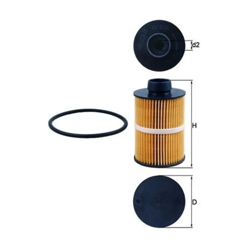 Yakıt Filtresi MAHLE KX 208D – CHEVROLET / FIAT / OPEL