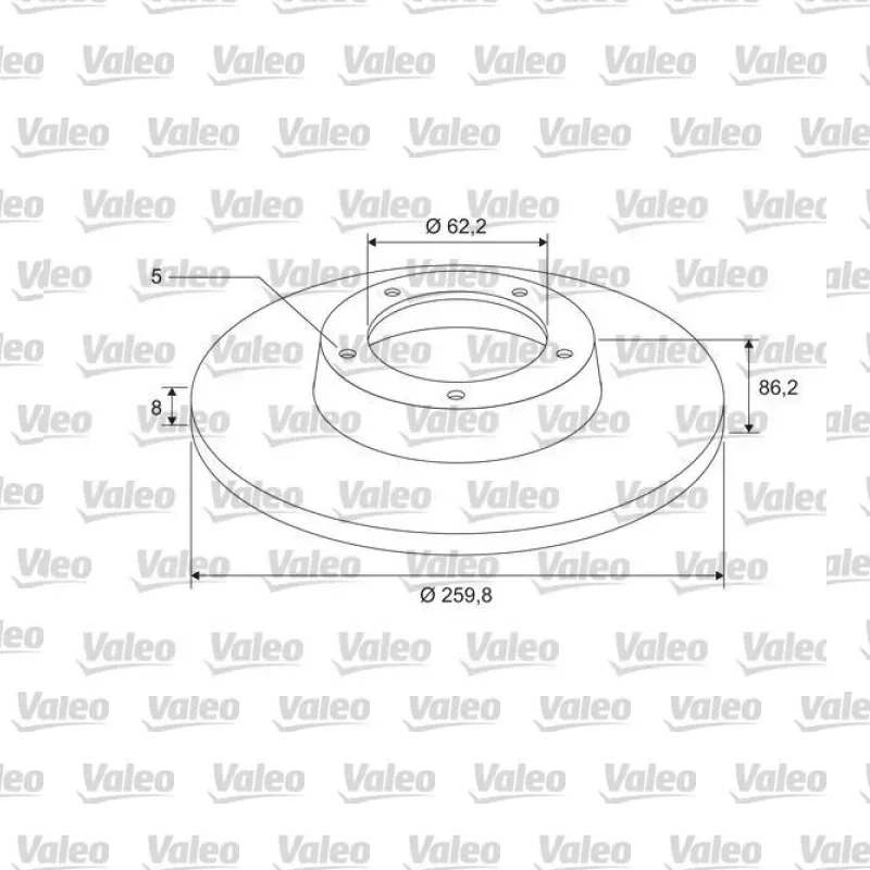 Fren Disk Ayna Arka Sağ ve Sol VALEO 675414 – Renault Clio