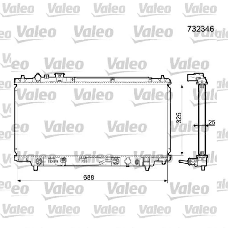 Mazda 323 1.8 16V Su Radyatörü – VALEO 732346