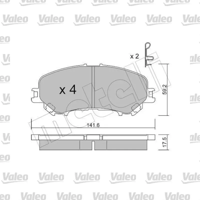 Fren Disk Balata Ön VALEO 671831 – Renault / Nissan