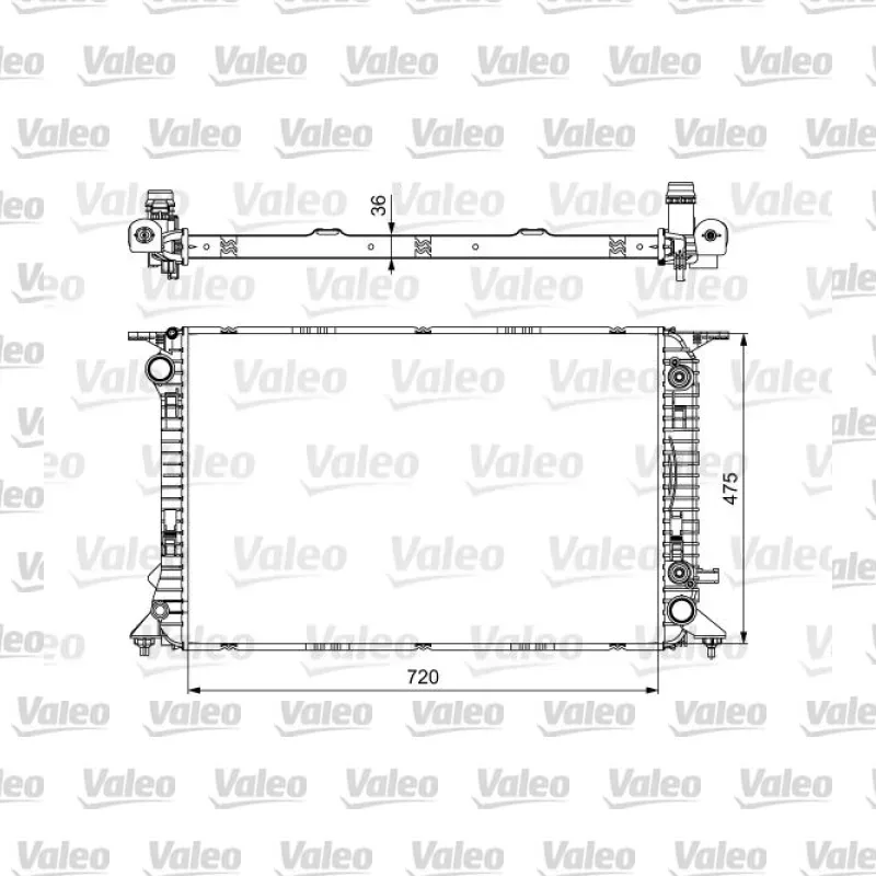 Su Radyatörü VALEO 735473 – Audi A4