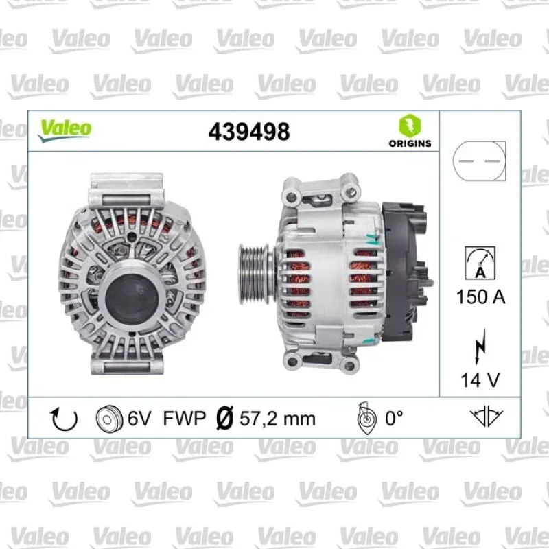 Alternatör VALEO 439498 – Audi A4 / A6