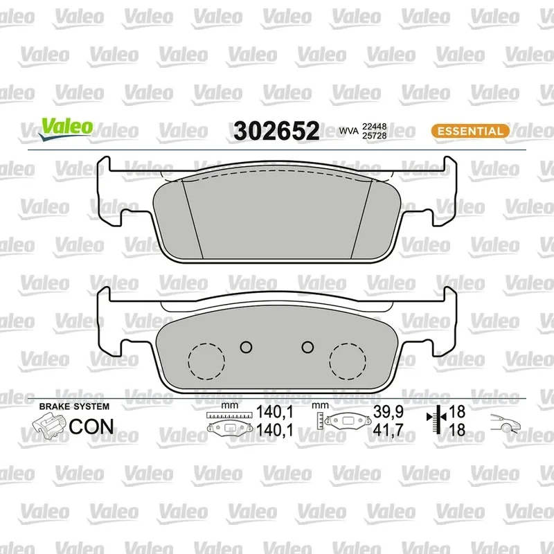 Fren Disk Balata Ön VALEO 670191 – Dacia Logan / Sandero