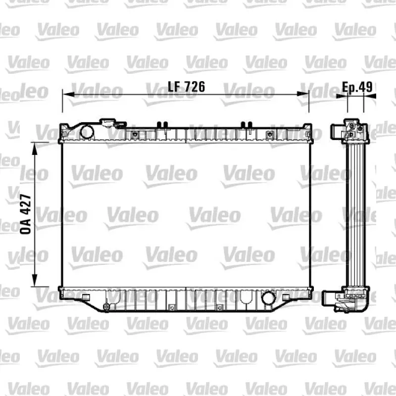 Toyota Land Cruiser 4.2 D Su Radyatörü – VALEO 732415