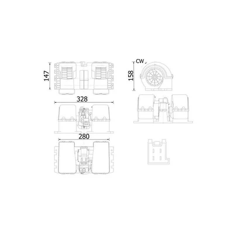 Kalorifer Motoru MAHLE AB 38 000S – MAN TGS / TGX