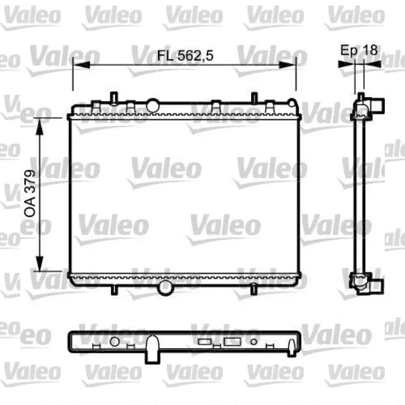 Su Radyatörü VALEO 735091 – Fiat Panda / 500