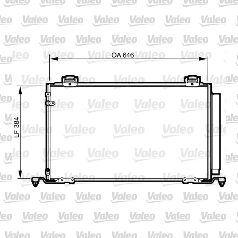 Klima Radyatörü VALEO 814209 – Toyota Avensis 2.0 VVT-i / 2.4 VVT-i