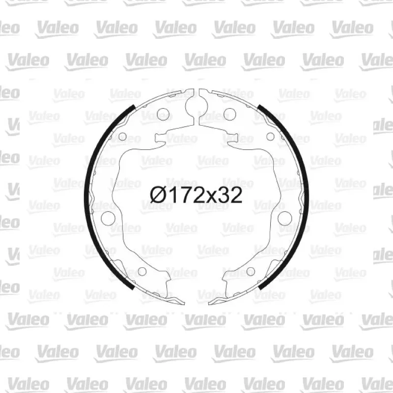 Fren Pabuçlu Balata Arka VALEO 564128 – Toyota Yaris / RAV4