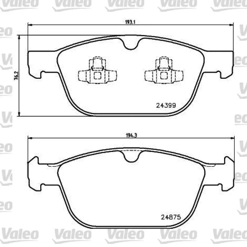 Fren Disk Balata Ön VALEO 670381 – Volvo XC60 / XC90