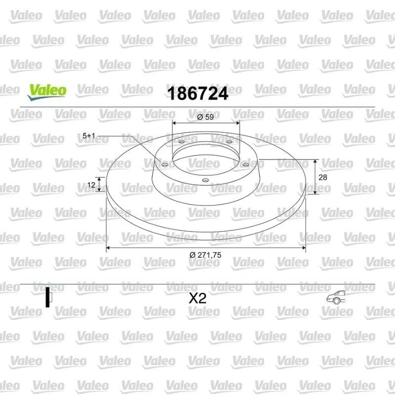 Fren Disk Ayna Arka Sağ ve Sol VALEO 186724 – Fiat Ulysse