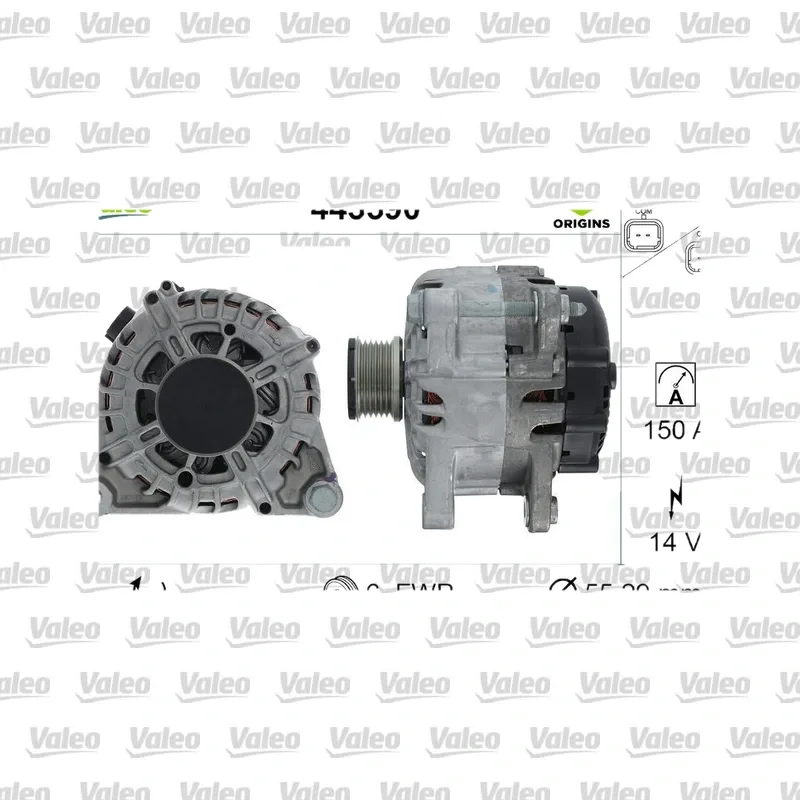 Alternatör VALEO 443590