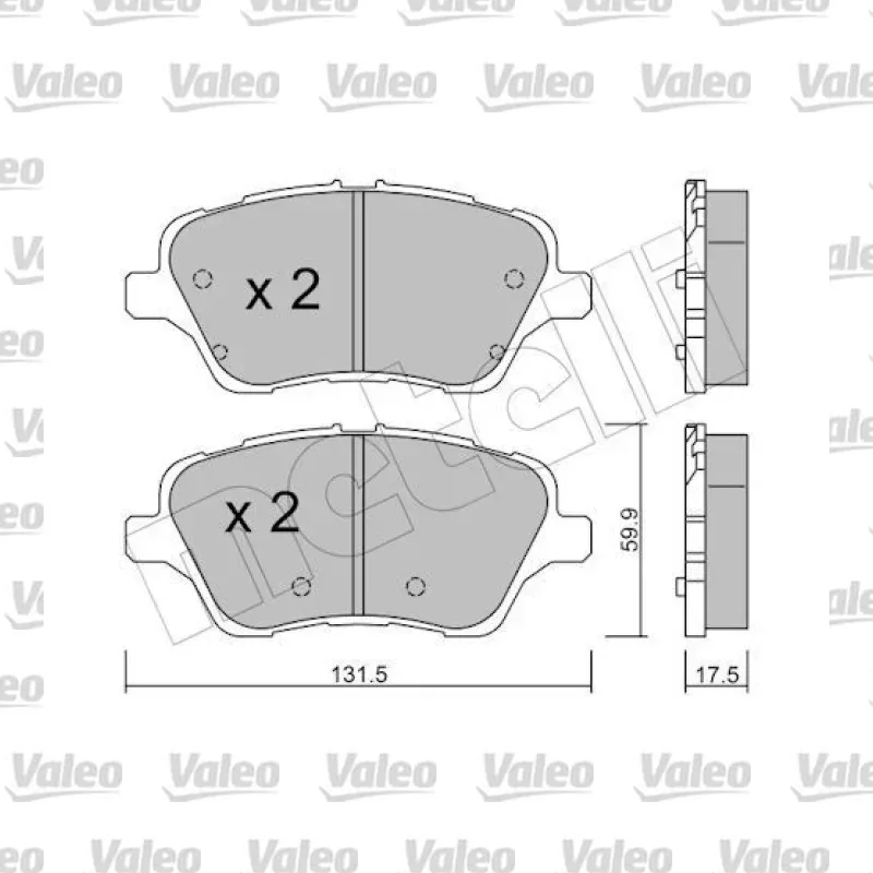Fren Disk Balata Ön VALEO 672461 – Ford Fiesta